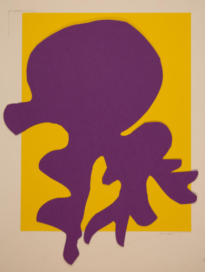 "Silhouette 2: Abstraction," 2020. Paper cut, 12 x 16 inches, matted/framed, $80.